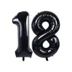 Beysüs Siyah 18 Rakam Folyo Balon 80 cm