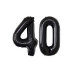 Beysüs Siyah 40 Rakam Folyo Balon