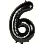 Beysüs Siyah 6 Rakam Folyo Balon 80 cm