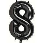 Beysüs Siyah 8 Rakam Folyo Balon 80 cm