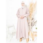 Beyza 3453 Kolları Pilise Detaylı Fermuarlı Bej Ferace