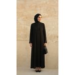 Beyza Giyim 9587 Mevlana Taşlı Ferace Siyah