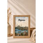 BEYZANA 1 Adet A4 21 x 30 Açık Kahvrengi Fotoğraf Çerçevesi | Ahşap Desenli Çerçeve