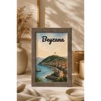 BEYZANA 1 Adet A4 21 x 30 Kahvrengi Fotoğraf Çerçevesi | Ahşap Desenli Çerçeve