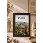 BEYZANA 1 Adet A4 21 x 30 Koyu Kahverengi Fotoğraf Çerçevesi | Ahşap Desenli Çerçeve