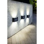 BEYZANA 10 Led Güneş Enerjili Bahçe Aydınlatma Duvar Aplik Solar Otomatik Duvar Işığı Su Geçirmez IP65
