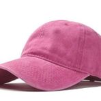 Beyzbol Şapkası %100 Pamuk Düz Eskitme - Yeni Sezon ? Son Trend - Pembe