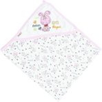 Beyzi Bebe 79x89 Çift Katlı Tavşan Desenli Penye Battaniye