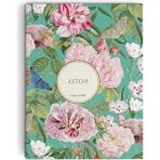 Bez Ciltli Çizgili Defter - A5 Boyut, Sert Kapaklı - 41 Delft Blue