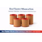 Bez Flaster 10 Cm X 5 M Sabitleyici Bant Kahverengi Bez Flaster Güçlü Yapışkanlı 5 Adet