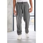 Bezayağı Kumaş Relax Fit Duble Paça Jogger Pantolon - Gri