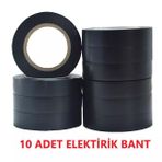 Beze İzole Elektrik Bandı Siyah 0,13mm * 19mm (10 ADET)
