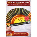 Bezo Najmaddin 180 Adet Siyah Tel Toka Saç Tokası – Dayanıklı Metal Profesyonel Saç Teli Toka