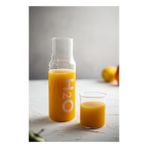 Bezos Borosilikat Cam Beyaz Başucu Sürahisi & Cam Sürahi * 600 ml - --