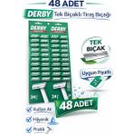 Bezos Derby Tek Bıçaklı Tıraş Bıçağı Avantajlı Paket Seçenekleri 48 Adet