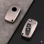 Bezos Fiat Fiorino Uyumlu Smart 3 Buton Silikon Oto Anahtar Kumanda Kabı Kılıf Füme - Belirtilmemiş