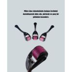 Bezos Mey Ithalat® Titanyum Mikro Iğneli Dermaroller 1 mm Kırışıklık ve Leke Karşıtı - Renkli