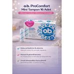 Bezos O.b. Procomfort Mini Tampon 16LI 1 Paket Ultimate Comfort Silktouch Teknolojili