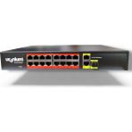 Bezos Uranıum POE-G1621SFP-300W 16 Port Gıgabıt+2xgb RJ45+1XSFP Uplınk Poe Rackmount Swıtch (Realtek Chıpset)