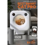 Bezt Smart Cat Pro Kameralı Otomatik Akıllı Kedi Tuvaleti Kendi Kendini Temizleyen Uygulama Kontrollü