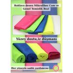 Bezzaz (4 Adet ) Mikrofiber Genel Temizlik Bezi 4 Renk (40 x 40 cm)