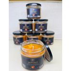 BF Candle El Yapımı Şeftali Kokulu Mum, Cam Kavanoz, 210-250 Gram, Pembe, Modern, Silindir Şekil, 25-47 Saat Yanma