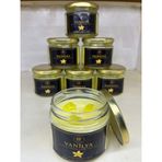 BF Candle El Yapımı Vanilya Kokulu Mum, Cam Kavanozda, 210-250 gr, 25-40 Saat Yanma Süresi, Dekoratif