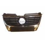 BFN 2005-2010 Volkswagen Passat B6 Ön Panjur Siyah (Nikelaj Kaplamalı)(Izgarası Siyah)Sensör Deliksiz(Bf