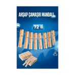 Bfs Ahşap Çamaşır Mandalı 72 Adet