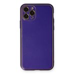 BFS iPhone 11 Pro Kılıf Coco Deri Silikon Kapak - Mor