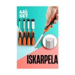 Bfs Iskarpela Seti - Vanadyum Çelik Ahşap Işleme Aleti Profesyonellere Ahşap Keski Seti