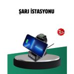 BFS Kablosuz Şarjlı Dijital Masa Saati – 3 Parlaklık Seviyeli LED, Hızlı Şarj, Apple Uyumlu