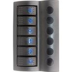 Bfy 6'Lı Switch Mavi Işıklı Ve Otomatik Sigortalı Panel Mavi