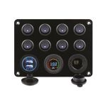 BFY 8'Lİ SWITCH PANEL IŞIKLI ŞAR TEKNE VE YAT