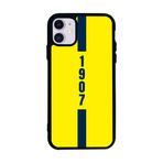 BG AKSESUAR Apple iPhone 11 ile Uyumlu Fenerbahçe Sarı Lacivert Temalı Telefon Kılıfı, Yumuşak Silikon, Koruyucu, Şok Emici Kapak