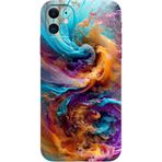 BG AKSESUAR Apple iPhone 11 ile Uyumlu Kamera Korumalı HD Baskılı Silikon Kılıf, Çok Renkli