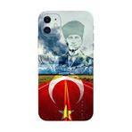 BG AKSESUAR Apple iPhone 11 ile Uyumlu Kamera Korumalı HD Baskılı Silikon Kılıf, Kurt6