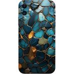 BG AKSESUAR Apple iPhone 11 ile Uyumlu Kamera Korumalı HD Baskılı Silikon Kılıf, Mavi