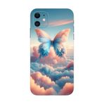 BG AKSESUAR Apple iPhone 12 Mini ile Uyumlu Kamera Korumalı HD Baskılı Silikon Kılıf, Kelebek6