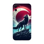 BG AKSESUAR Apple iPhone 12 Mini ile Uyumlu Kamera Korumalı HD Baskılı Silikon Kılıf, Kurt10