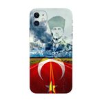 BG AKSESUAR Apple iPhone 12 Mini ile Uyumlu Kamera Korumalı HD Baskılı Silikon Kılıf, Kurt6