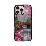 BG AKSESUAR Apple iPhone 12 Pro ile Uyumlu Doğa Manzara Baskılı, Mat Siyah, Yumuşak Silikon, Şok Emici Kapak Kılıf