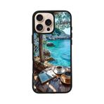 BG AKSESUAR Apple iPhone 12 Pro ile Uyumlu Doğa Manzara Temalı, Mat Siyah, Yumuşak Silikon, Şok Emici Koruyucu Kılıf