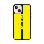 BG AKSESUAR Apple iPhone 13 Mini ile Uyumlu Fenerbahçe Sarı Lacivert Temalı Koruyucu Telefon Kılıfı, Yumuşak Silikon, Şok Emici