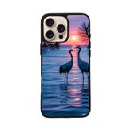 BG AKSESUAR Apple iPhone 13 Pro ile Uyumlu Baskılı, Mat Siyah, Yumuşak Silikon, Koruyucu, Şok Emici Kapak Kılıf, Doğa Manzara