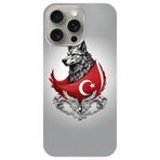 BG AKSESUAR Apple iPhone 13 Pro Max ile Uyumlu Kamera Korumalı HD Baskılı Silikon Kılıf, Kurt8