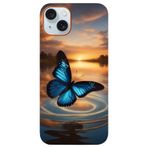 BG AKSESUAR Apple iPhone 14 Plus ile Uyumlu Kamera Korumalı HD Baskılı Silikon Kılıf, Kelebek5