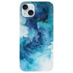 BG AKSESUAR Apple iPhone 14 Plus ile Uyumlu Kamera Korumalı HD Baskılı Silikon Kılıf, Mavi
