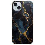 BG AKSESUAR Apple iPhone 14 Plus ile Uyumlu Kamera Korumalı HD Baskılı Silikon Kılıf, Siyah-Altın