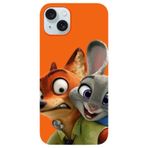 BG AKSESUAR Apple iPhone 14 Plus ile Uyumlu Kamera Korumalı HD Baskılı Silikon Kılıf, Turuncu